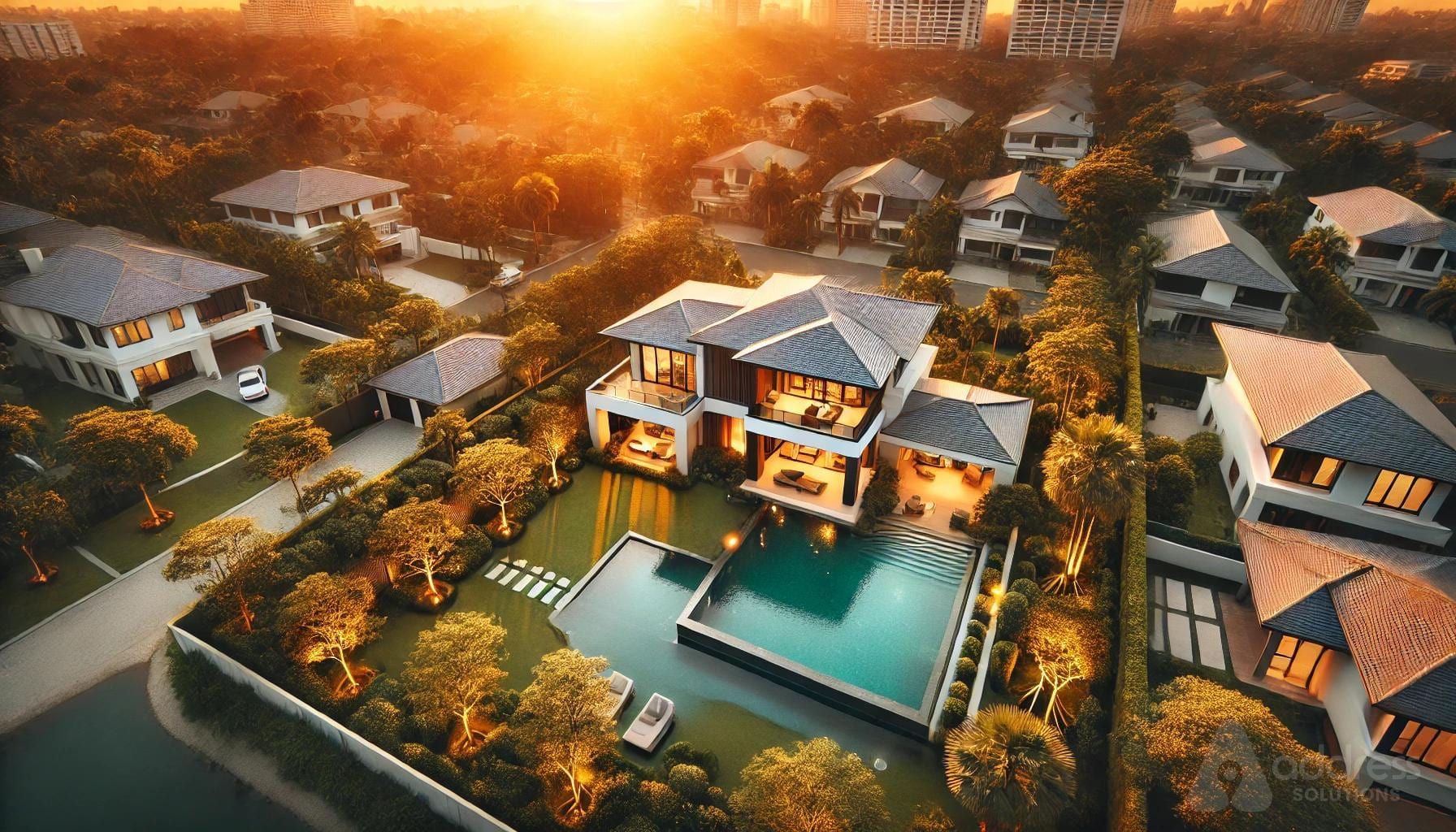 Luxury Real Estate Portfolio Background