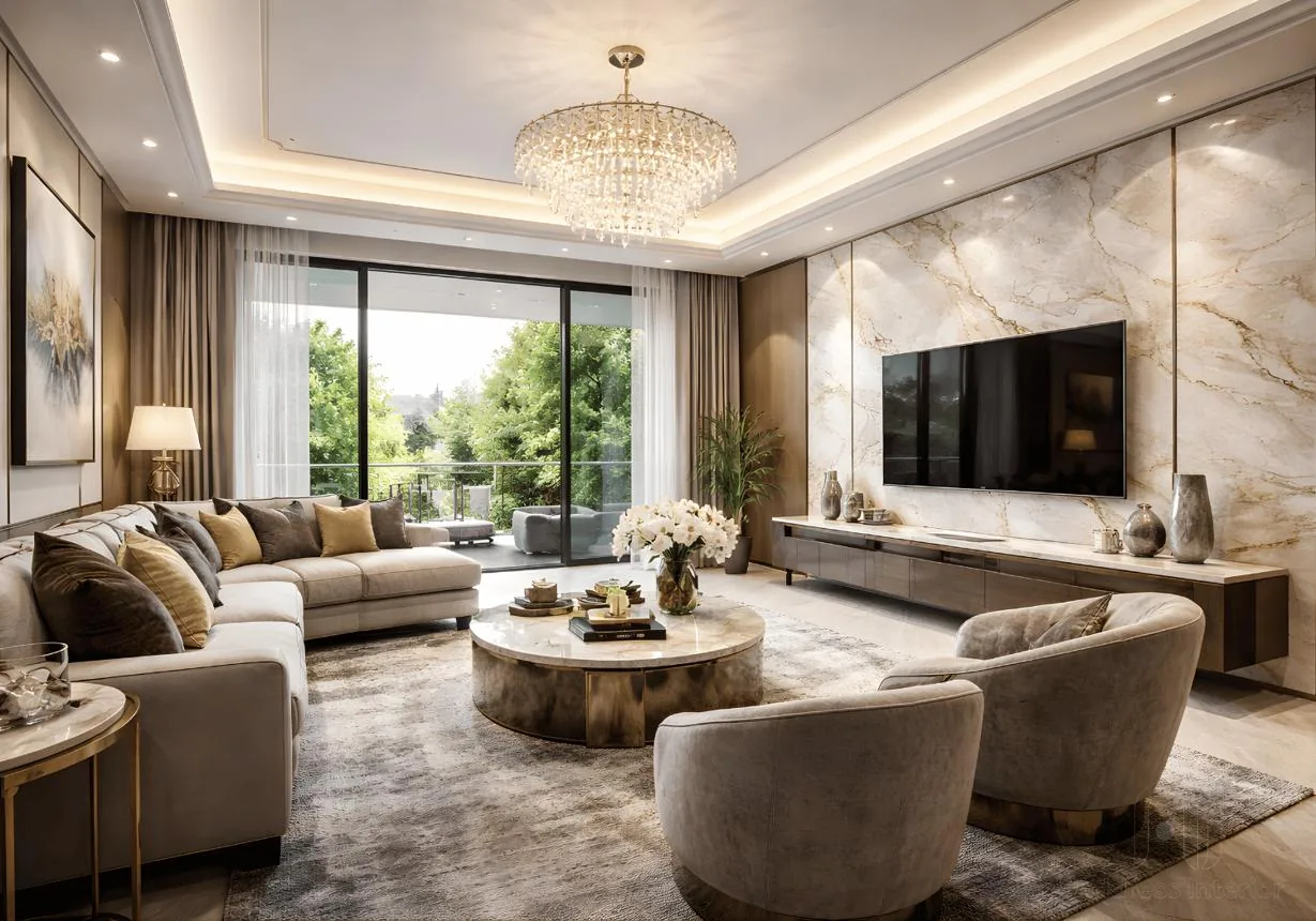Luxury living room interior design