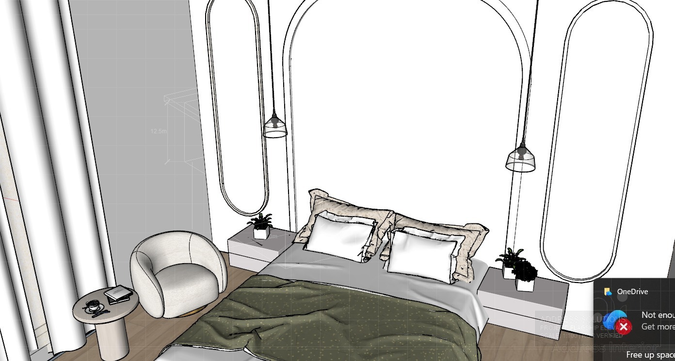 Luxury Master Bedroom Render