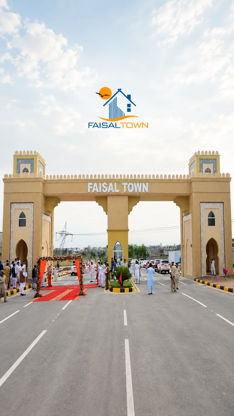 Faisal Town main gate entrance