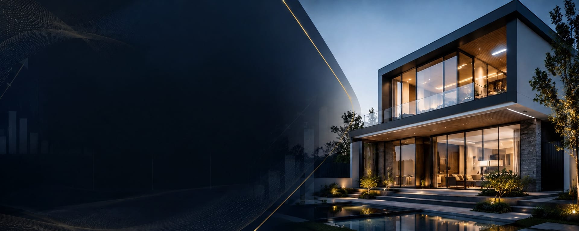 Modern managed residential high-rise with river and city skyline views at sunset, representing Address Solutions ROA assets