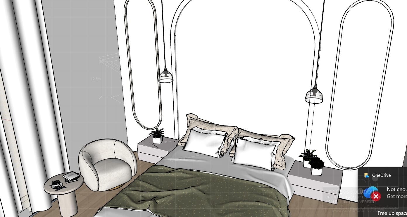 Luxury Master Bedroom Render