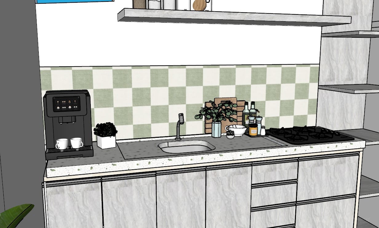 Contemporary Kitchen Render