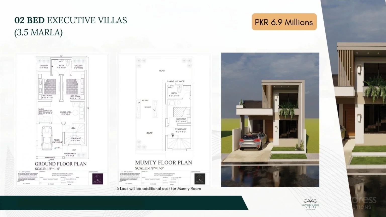 2 Bed layout elevation